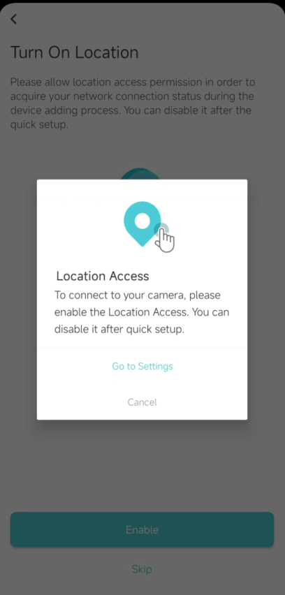 The device searching page in the VIGI APP.