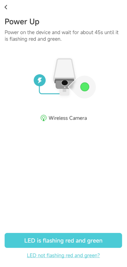 Seleccione el método de conexión en la aplicación VIGI.