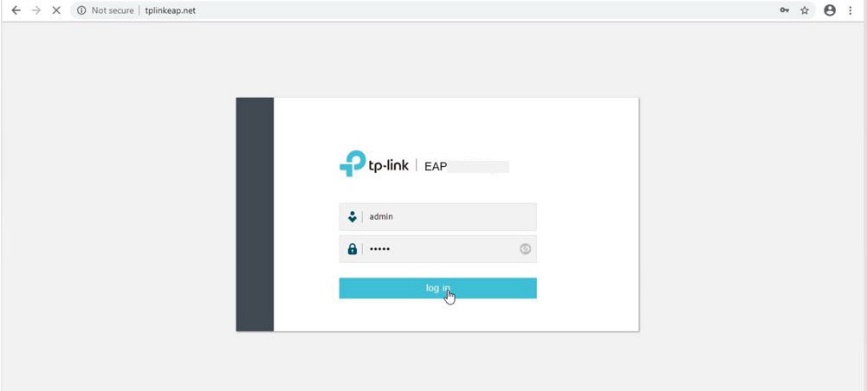 La página web de inicio de sesión del EAP independiente.