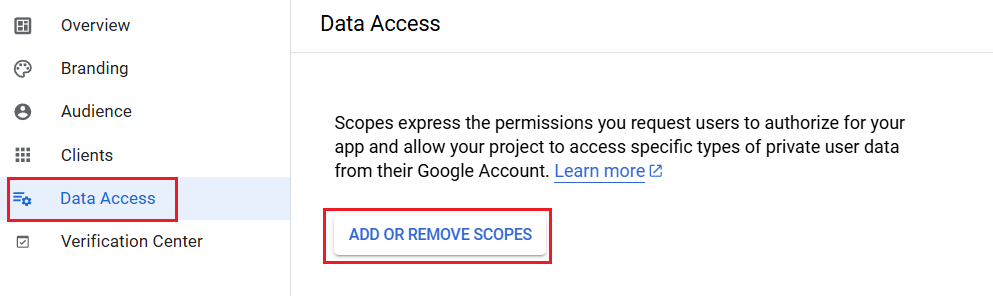 Add Scopes