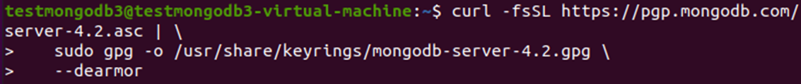 Obtain the mirror path of MongoDB v4.2.