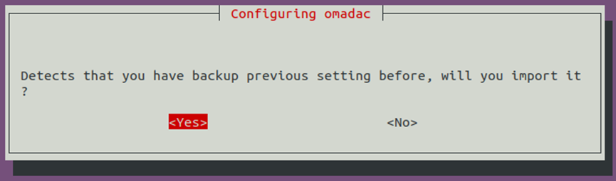 Import db_backup file to new Controller.