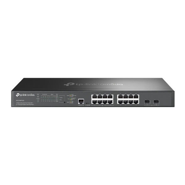 Omada Switch Managed L2+ con 16 Porte 2.5G, 2 Porte 10GE SFP+ e 8 Porte PoE+  1